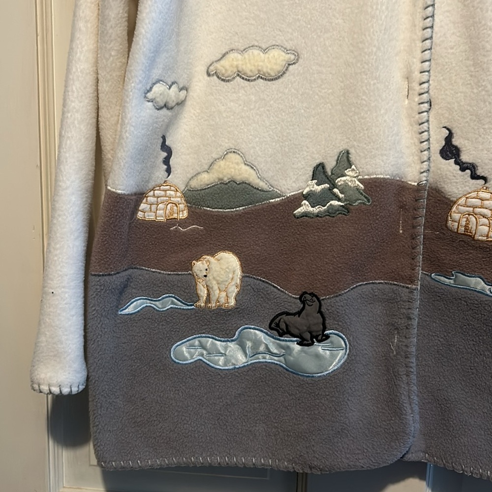 Button Down Fleece Jacket - image 2